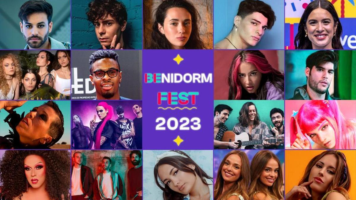 TVE PRESENTA A LOS 18 CONCURSANTES DEL BENIDORM FEST