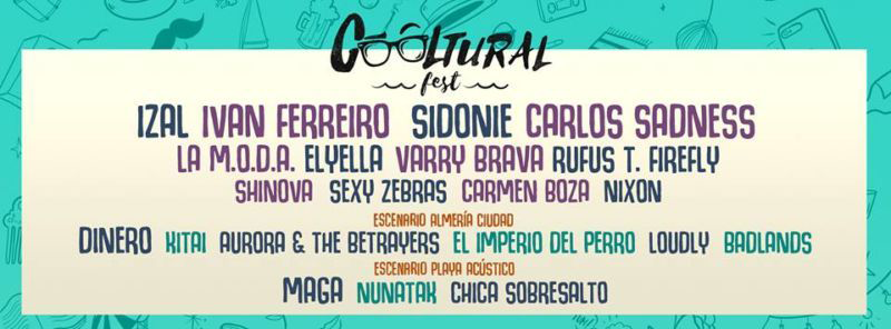 COOLTURAL FEST CONVERTIRÁ ALMERÍA EN LA CAPITAL DEL INDIE